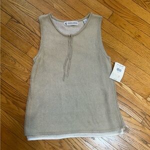 VTG Marsh Landing lightweight sweater tank top sz L